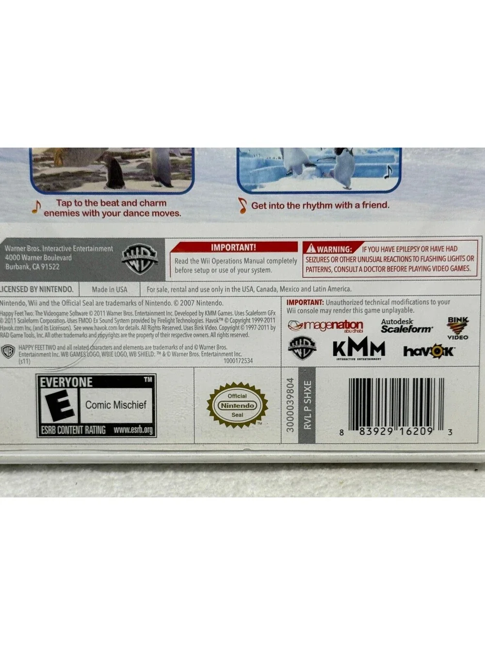 Happy Feet Two Nintendo Wii